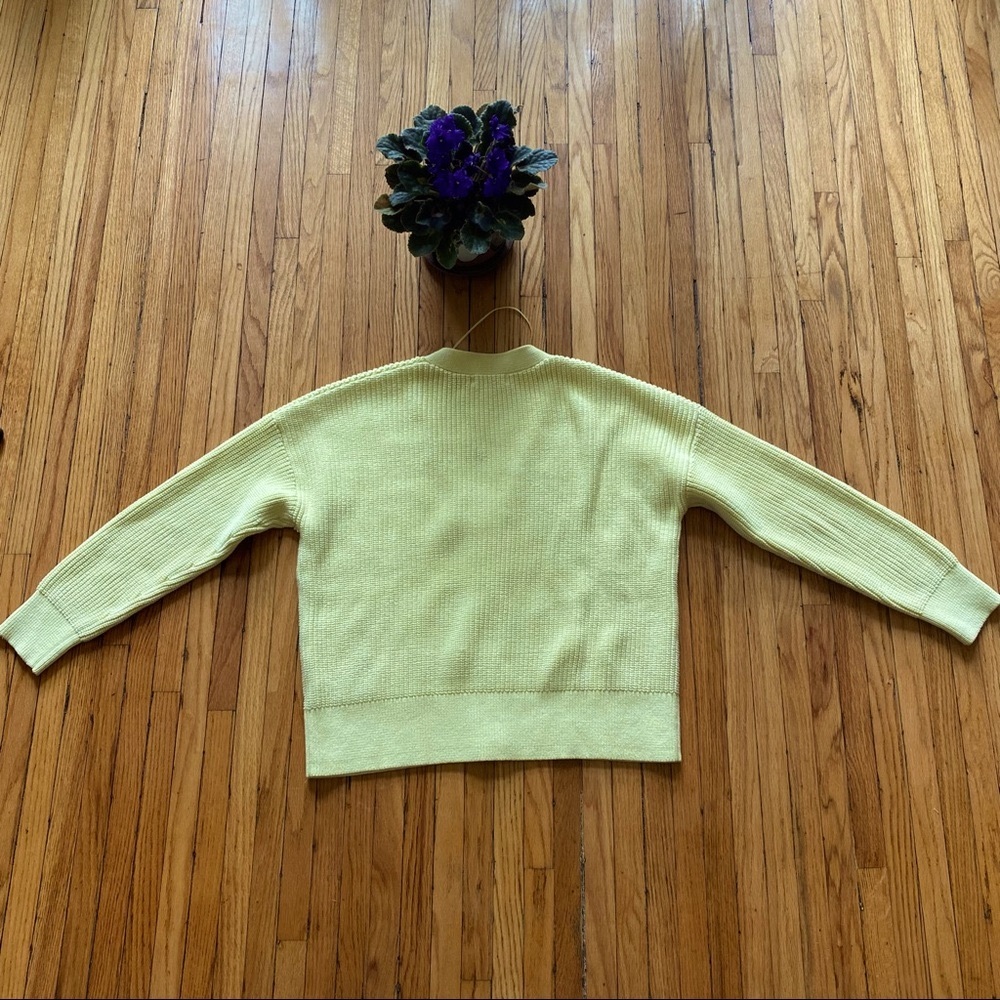 Banana Republic Butter Chunky Ribbed Cardigan Sweater, “Yellow Confetti” Knit - Picture 13 of 17